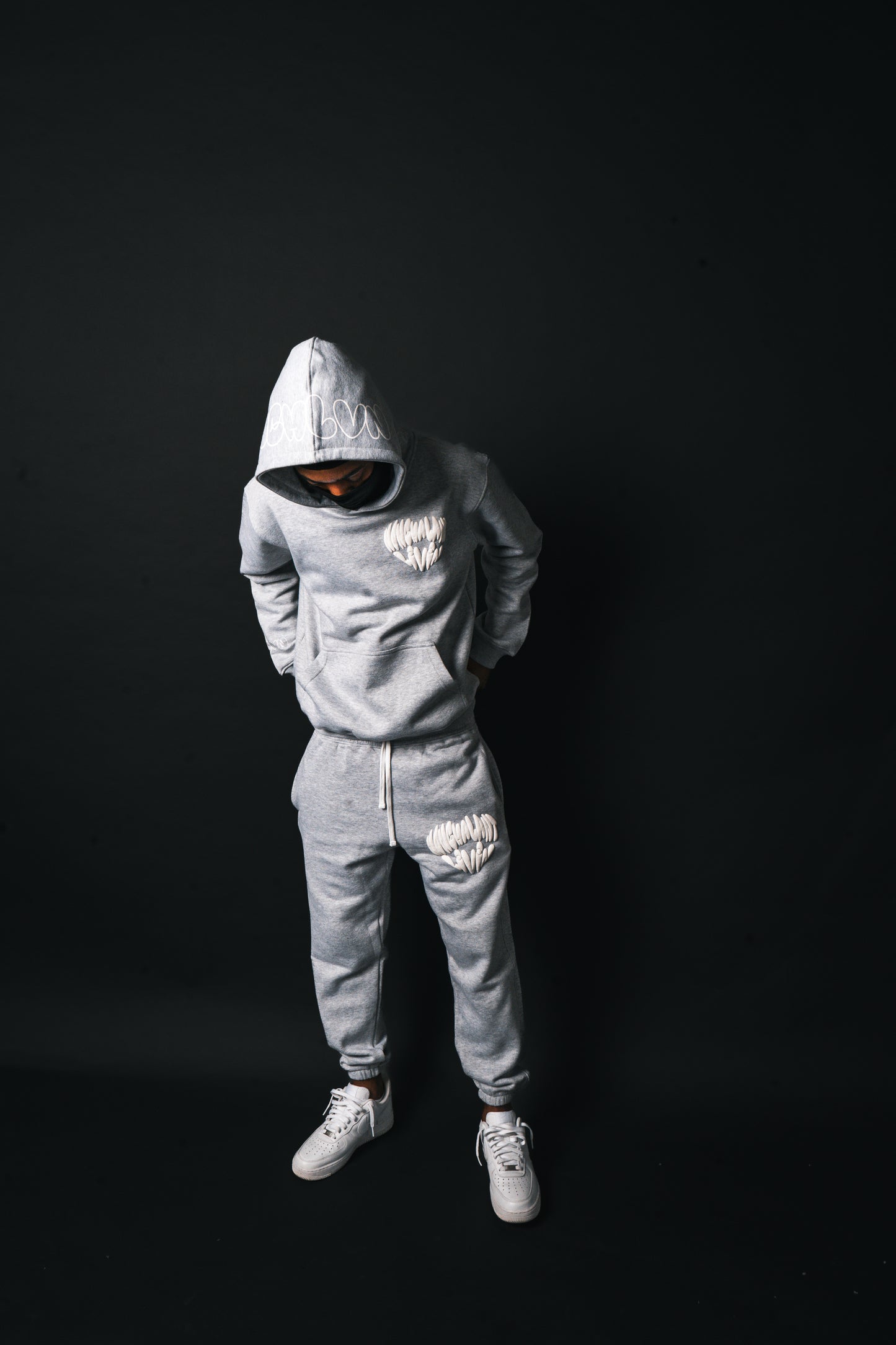 JUMBLE HEART TRACKSUIT | STORM GREY