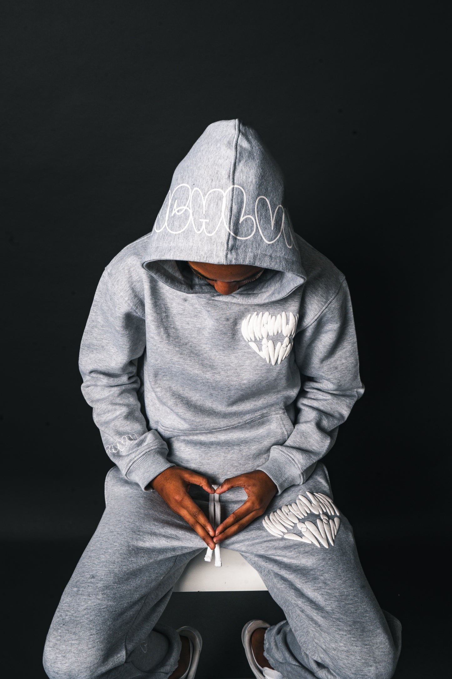 JUMBLE HEART TRACKSUIT | STORM GREY