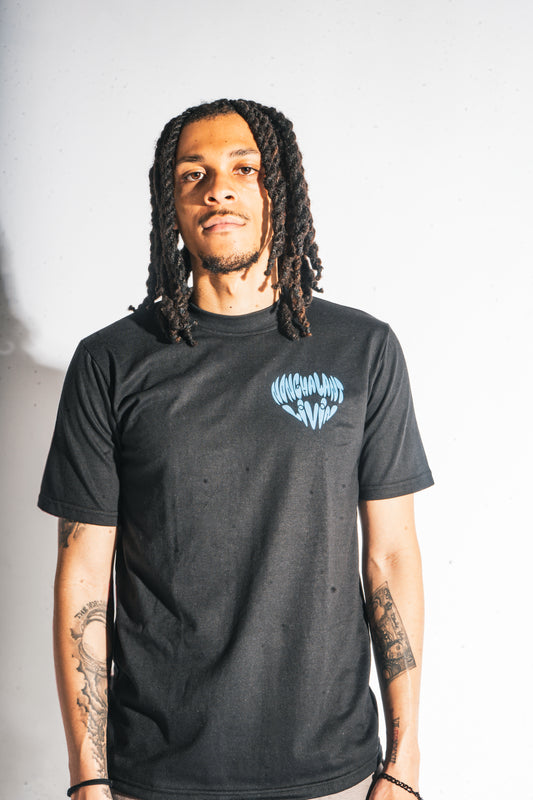 SNAMM T SHIRT | BLACK / BLUE